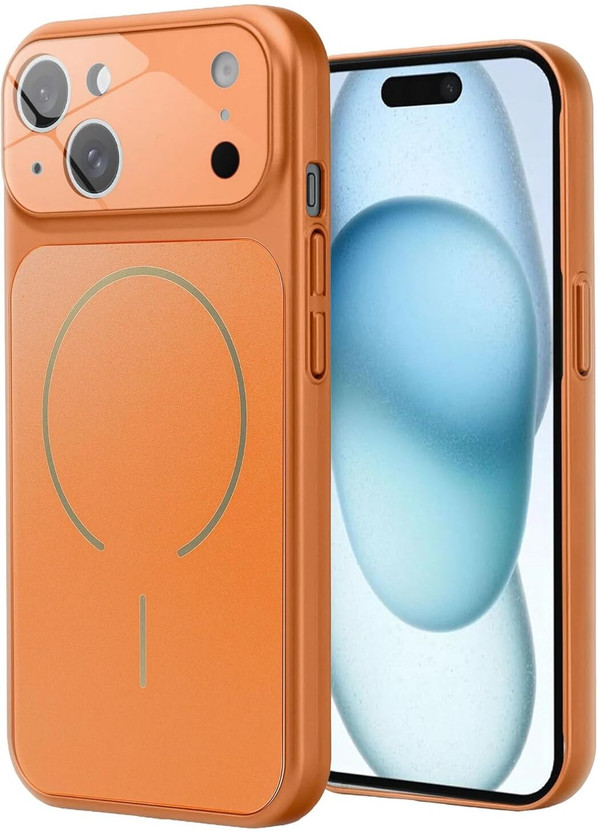 Apple Flipkart SmartBuy Back Cover for Apple iPhone 15(Orange, Magsafe, Plastic, Pack of: 1) - Flipkart Deal