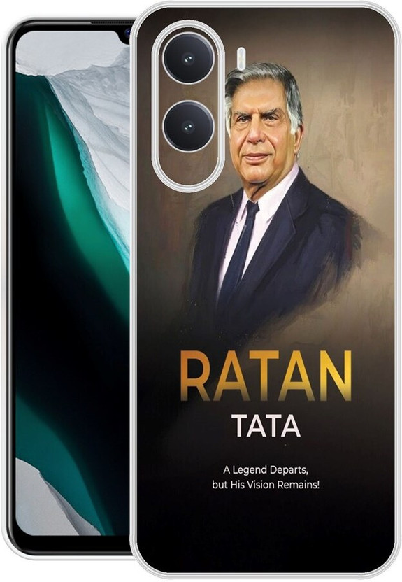 INTELLIZE Back Cover for Redmi A7 Pro 5G RATAN TATA, INDIAN INDUSTRIALIST, BUSINESS ICON(Multicolor, Flexible, Silicon, Pack of: 1)
