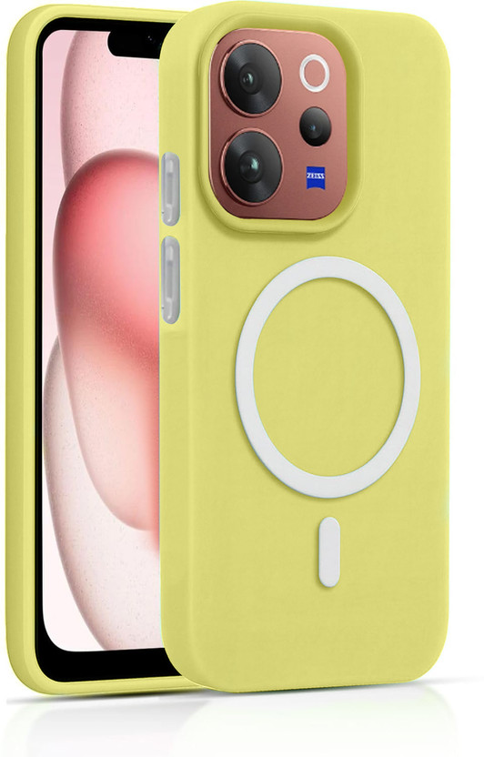 Vivo Flipkart SmartBuy Back Cover for vivo V70 Elite(Yellow, Shock Proof, Polycarbonate, Pack of: 1) - Flipkart Deal