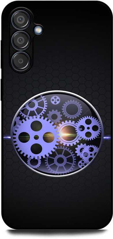 FAZAKA Back Cover for SAMSUNG Galaxy M55 5G On Glossy Metal Phone Cover | AUTOMATION(Multicolor, Shock Proof, Pack of: 1)