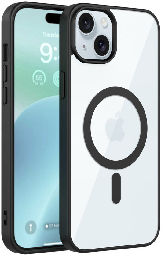 Apple GLOBAL NOMAD Back Cover for Apple iPhone 15(Black, Magsafe, Pack of: 1) - Flipkart Deal