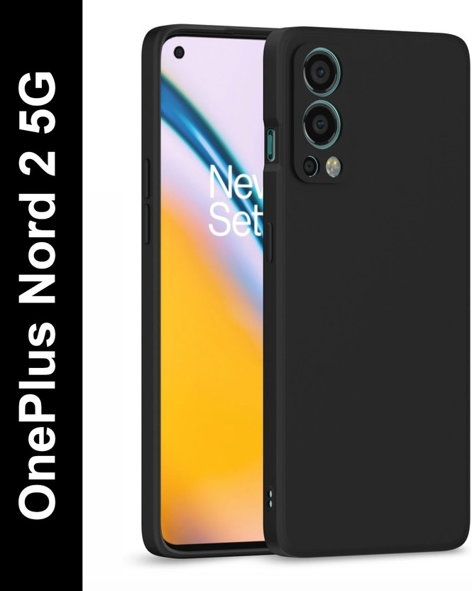 Pikkme Back Cover for OnePlus Nord 2 5G(Black, Camera Bump Protector, Silicon, Pack of: 1)