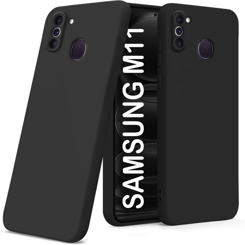 TRUEUPGRADE Back Cover for Samsung Galaxy M11(Black, Flexible, Silicon, Pack of: 1)