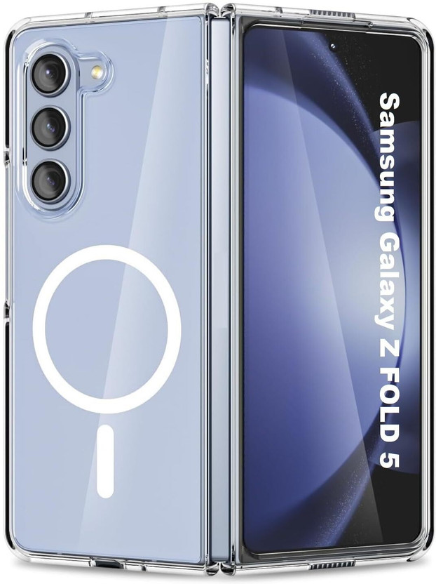 Print maker Back Cover for Samsung Galaxy Z Fold 5(Transparent, Magsafe, Pack of: 1)