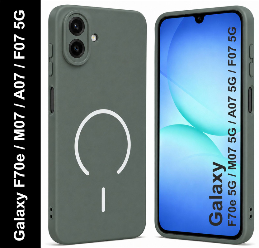 SBMS Back Cover for Samsung Galaxy F70e 5G / Samsung M07 5G / Samsung A07 5G / Samsung F07 5G(Green, Shock Proof, Silicon, Pack of: 1)