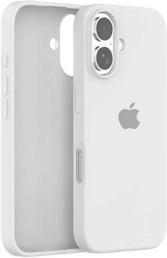 Oldcrew Back Cover for Apple iPhone 17, with inner Microfiber Lining, Soft Touch Slim Shockproof Cover(White, Matte Finish, Silicon, Pack of: 1)
