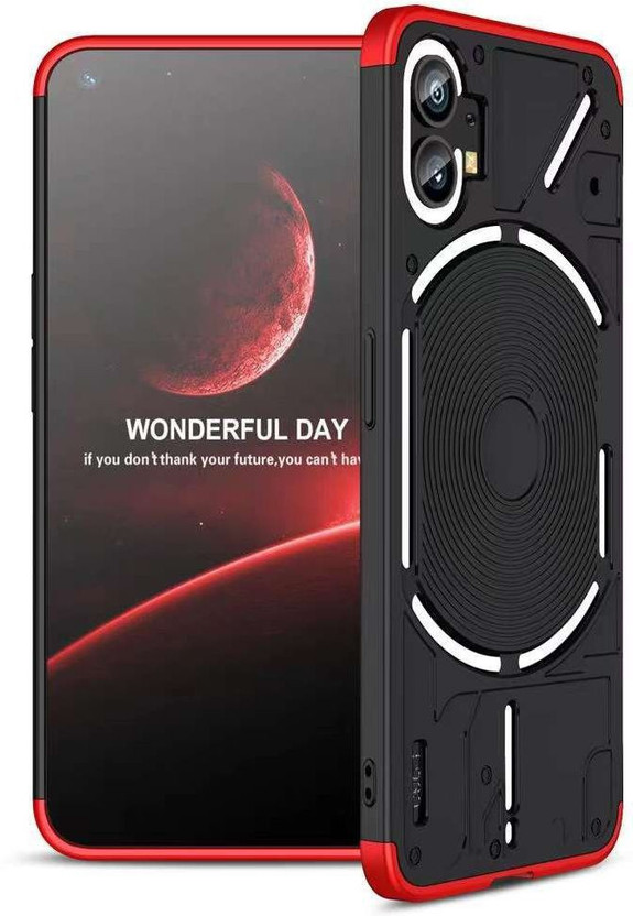 FlareHUB Back Cover for Nothing Phone (1)(Red, Hard Case, Pack of: 1)