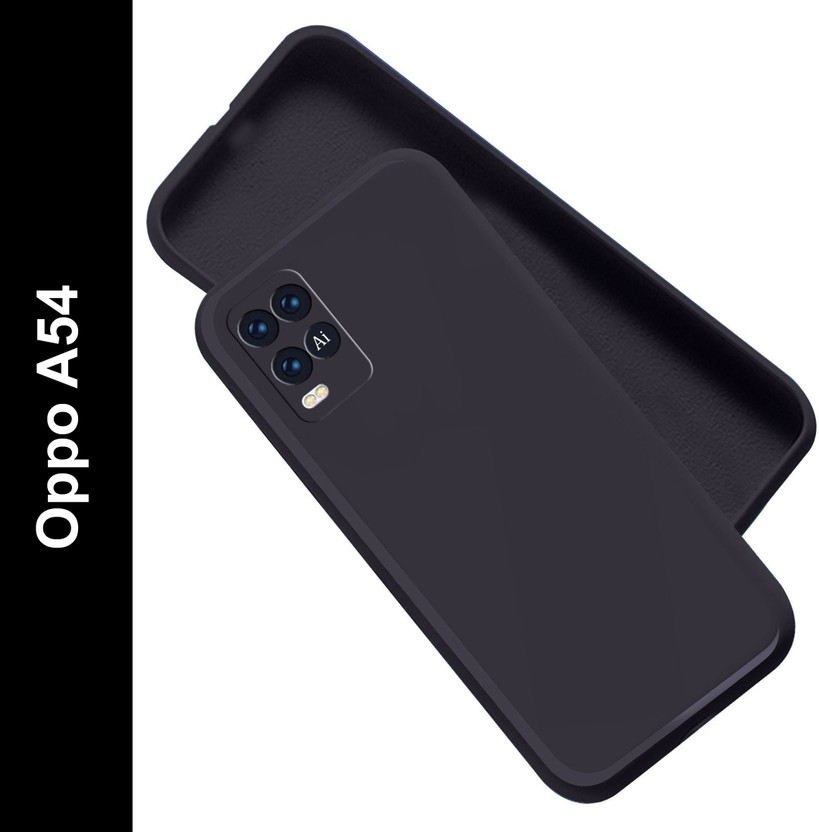 Artistque Back Cover for Oppo A54(Black, Matte Finish, Silicon, Pack of: 1)