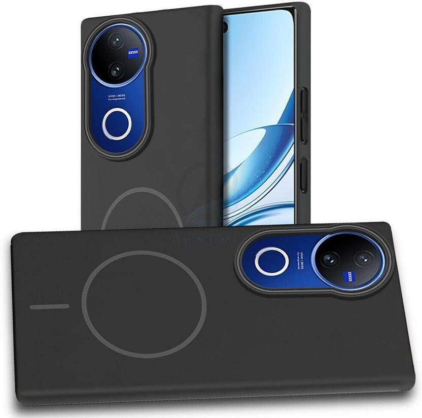 AESTMO Back Cover for vivo V50 5G(Black, Hard Case, Pack of: 1)