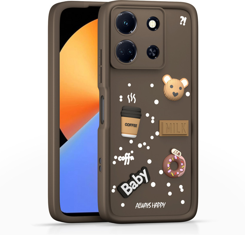 Pikkme Back Cover for Infinix Note 30 5G(Brown, Hard Case, Silicon)