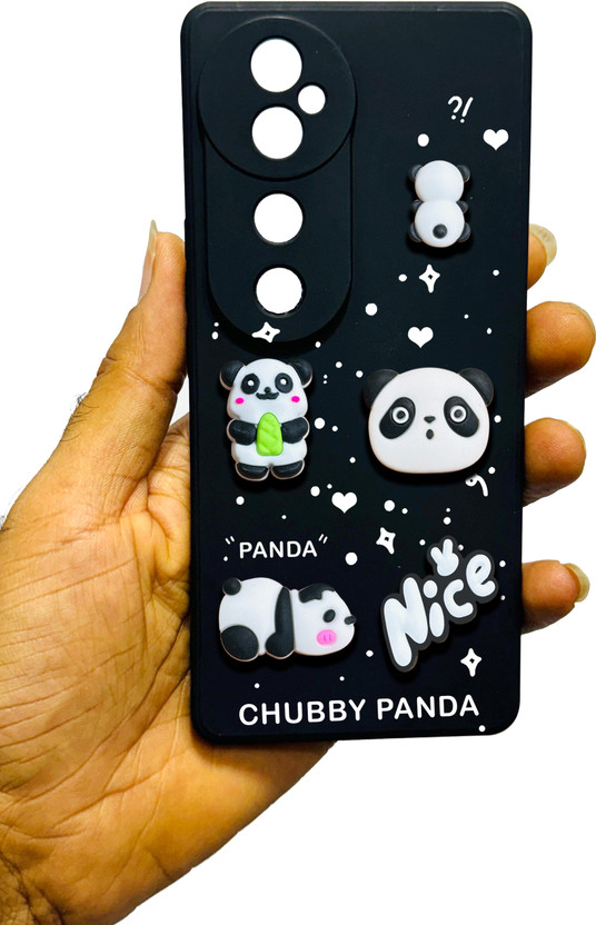 RM MOBILE ACCESSORIES Book Cover for VivoT3 Ultra 5G, Panda Charm Cover(Black, Multicolor, Dual Protection, Pack of: 1)