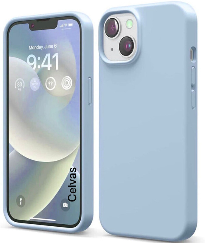 Celvas Back Cover for Apple iPhone 15(Blue, Matte Finish, Silicon, Pack of: 1)
