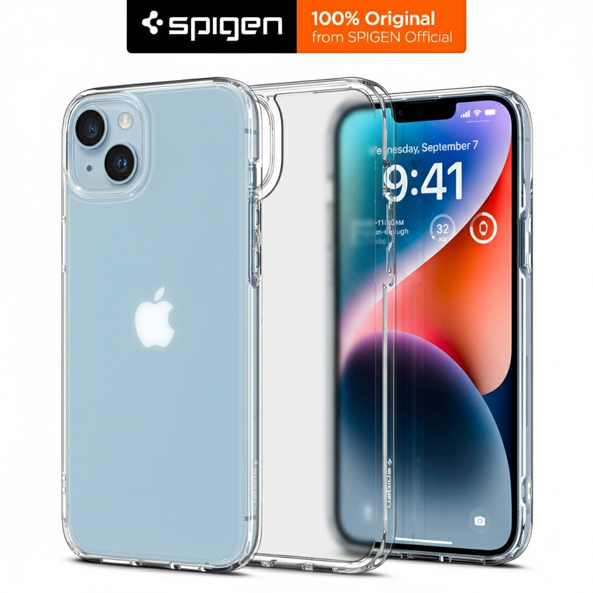 Apple Spigen Ultra Hybrid Back Cover for Apple iphone 15/14/13(Transparent, Shock Proof, Thermoplastic Polyurethane, Polycarbonate, Pack of: 1) - Flipkart Deal