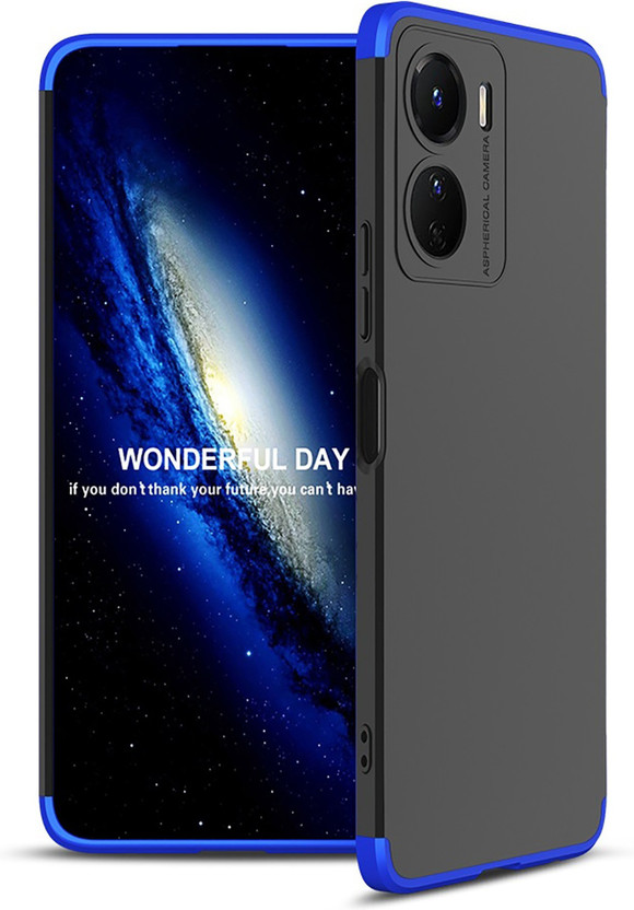 KWINE CASE Back Cover for vivo T2x 5G(Black, Blue, Hard Case, Pack of: 1)