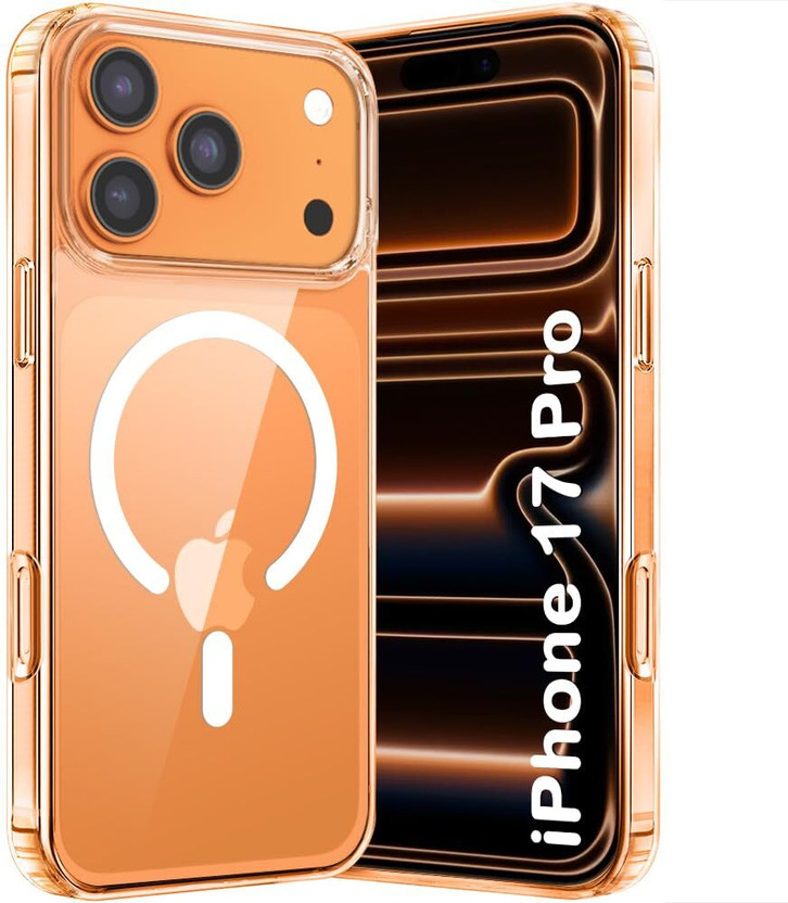 shiv Business Back Cover for iPhone 17 Pro(Transparent, Magnetic Case, Silicon, Pack of: 1)