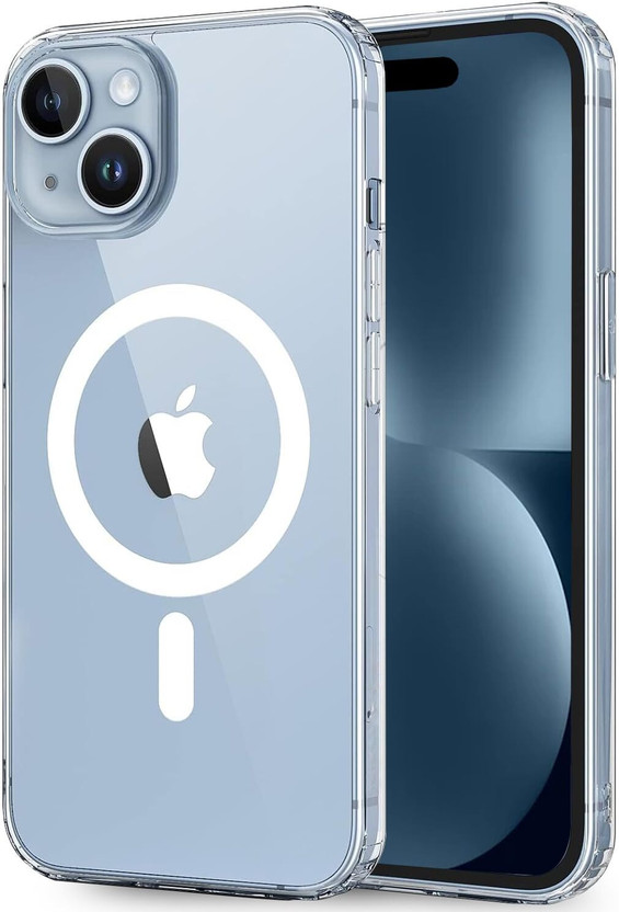 Enflamo Back Cover for Apple iPhone 13(Transparent, Magsafe, Plastic, Pack of: 1)
