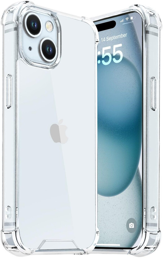 Egotude Back Cover for iPhone 15Plus(Transparent, Pack of: 1)