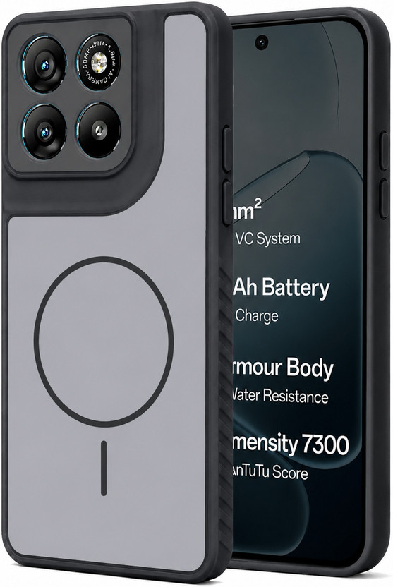Motorola GLOBAL NOMAD Back Cover for MOTOROLA Edge 70 Fusion(Black, Dual Protection, Polycarbonate, Pack of: 1) - Flipkart Deal