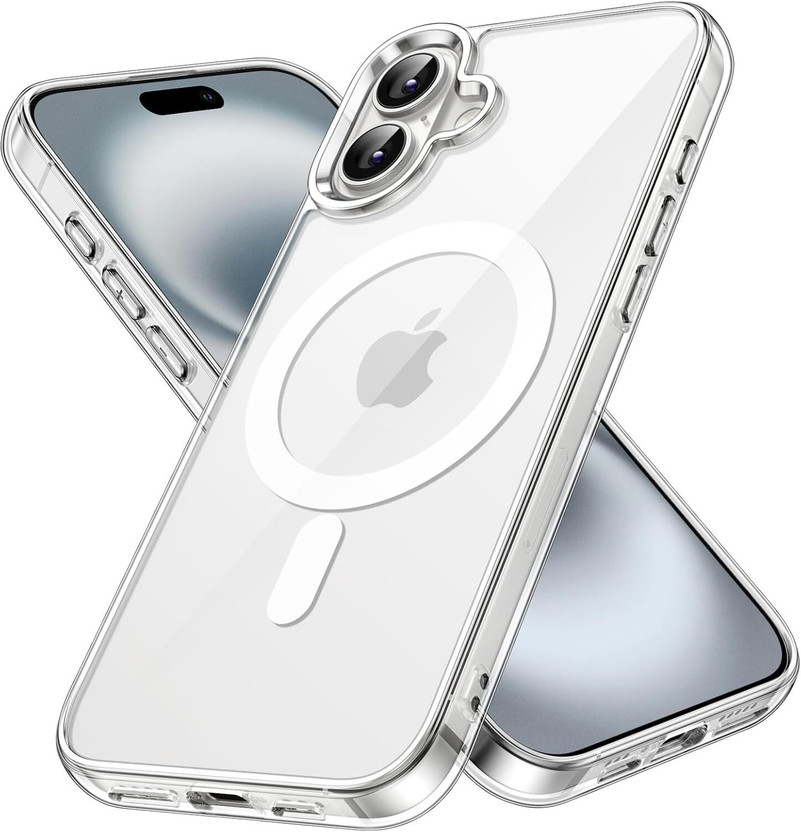 Aeidess Back Cover for iPhone 16(Transparent, Pack of: 1)