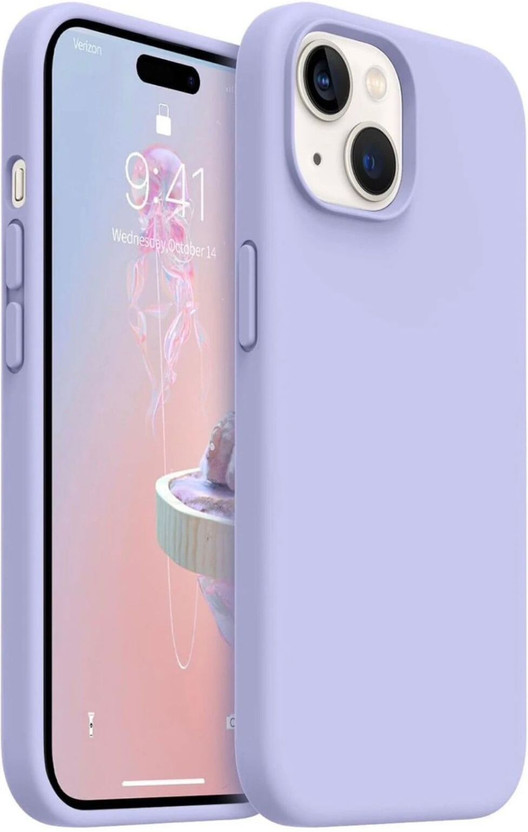 Celvas Back Cover for Apple iPhone 15(Purple, Matte Finish, Silicon, Pack of: 1)