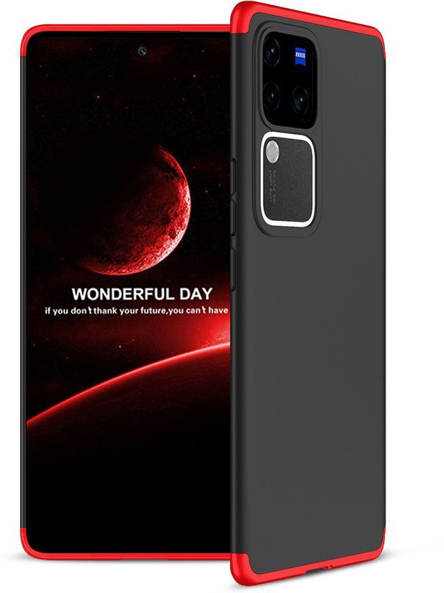FlareHUB Back Cover for Vivo V30 Pro 5G(Red, Hard Case, Silicon, Pack of: 1)