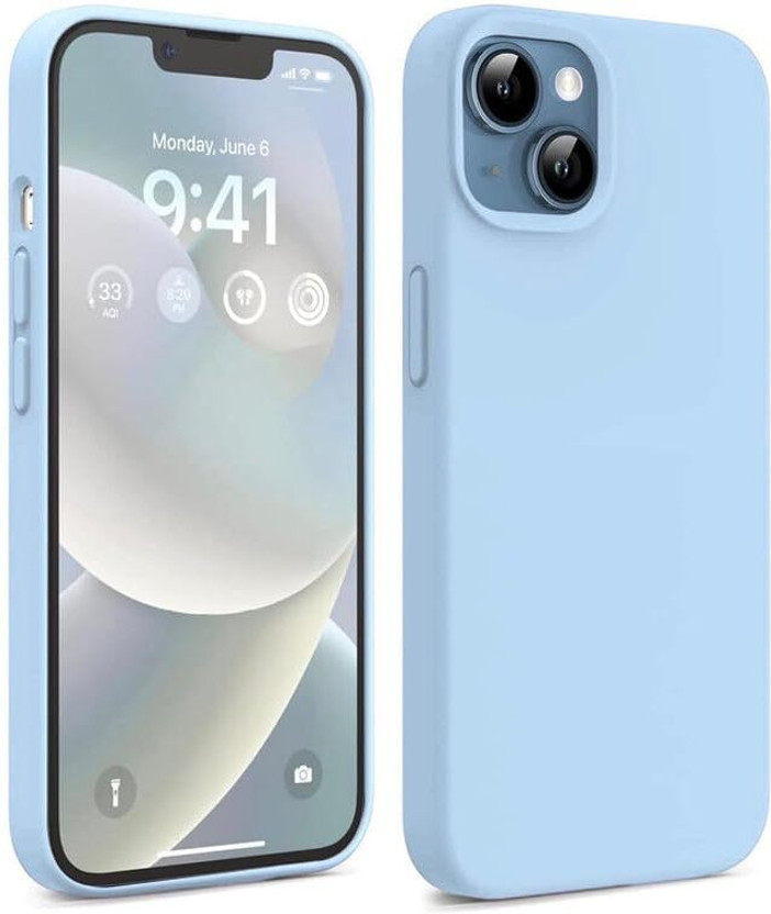 fi-yonity Back Cover for Apple iPhone 15(Blue, Flexible, Silicon, Pack of: 1)