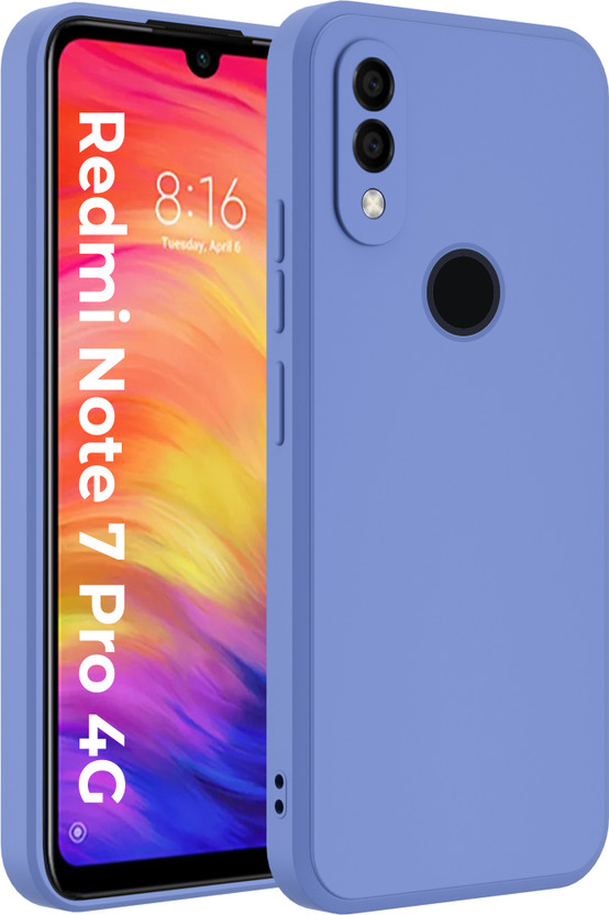 Artistque Back Cover for Mi Redmi Note 7 Pro(Blue, Matte Finish, Silicon, Pack of: 1)