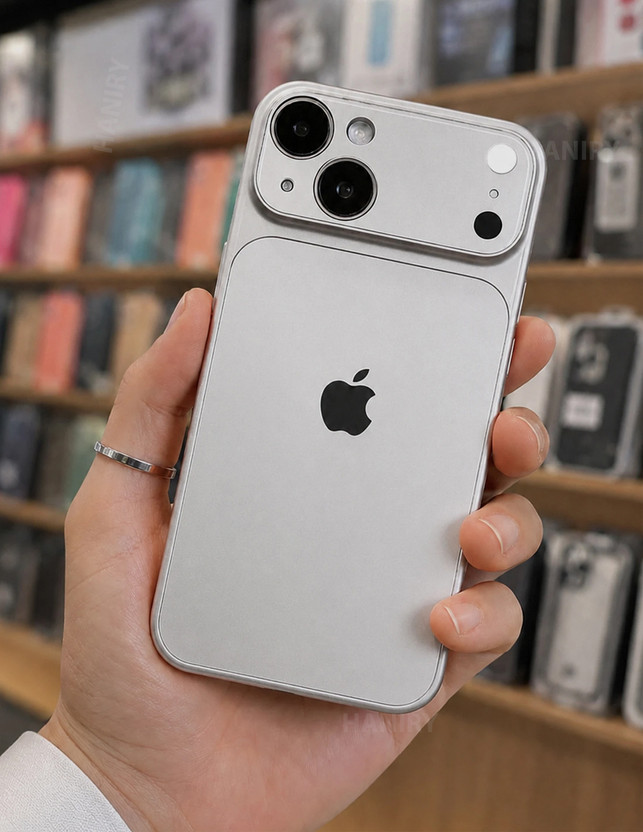 HANIRY Back Cover for Apple iPhone 15(Silver, Dual Protection, Polycarbonate, Pack of: 1)