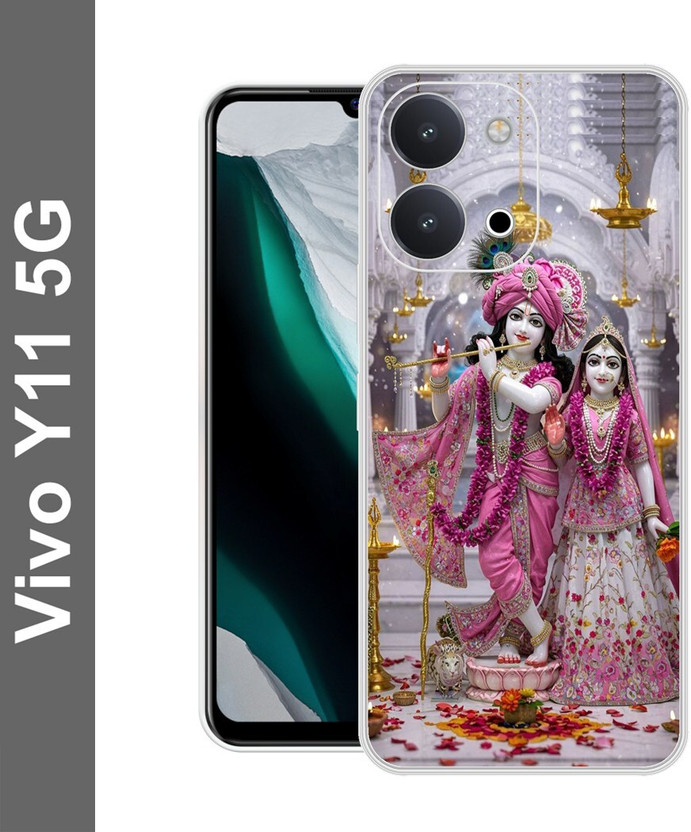 ZePBooM Back Cover for Vivo Y11 5G, V2575, (RADHA KRISHNA, KRISHNA, RADHA RANI, KANHIYA)(Multicolor, Camera Bump Protector, Silicon, Pack of: 1)