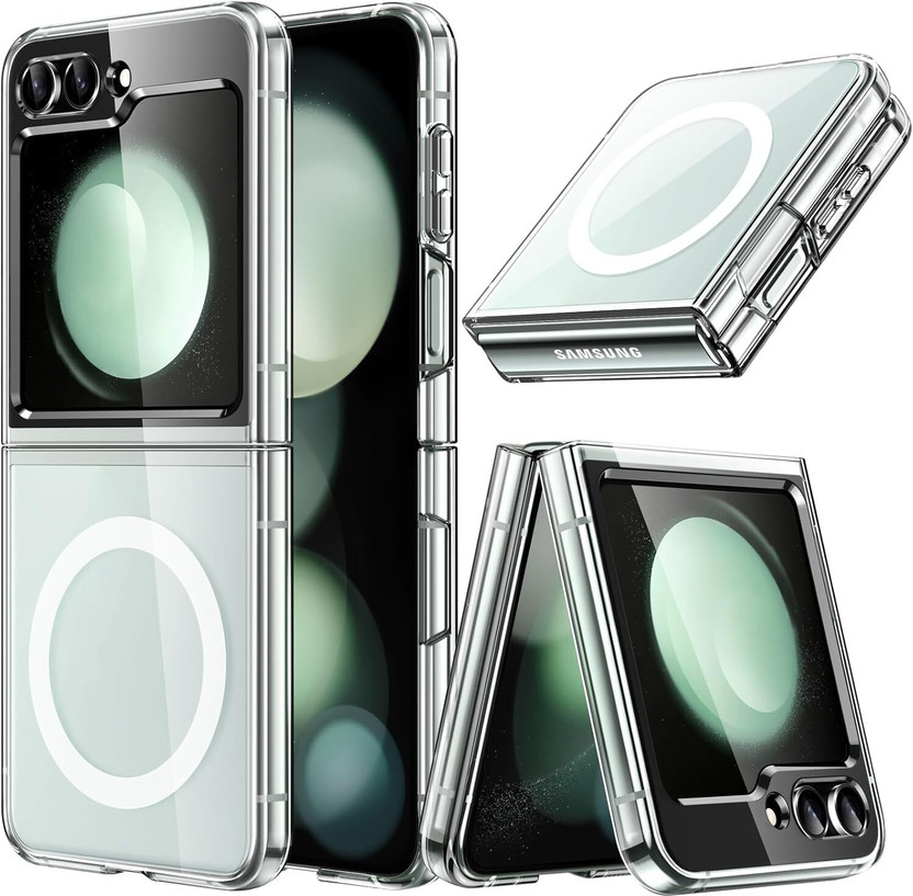 Print maker Back Cover for Samsung Galaxy Z Flip 5(Transparent, Magsafe, Pack of: 1)