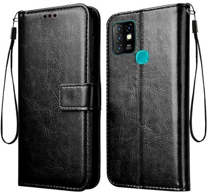Asoft Asoft Business Flip Cover for infinix hot 10(Black, Artificial Leather) - Flipkart Deal