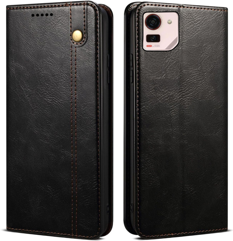 XSHIELD Front & Back Case for Ai Plus 5G | Premium Business Series Wallet Flip Back Cover(Black, Dual Protection, Rubber, Plastic, Pack of: 1)