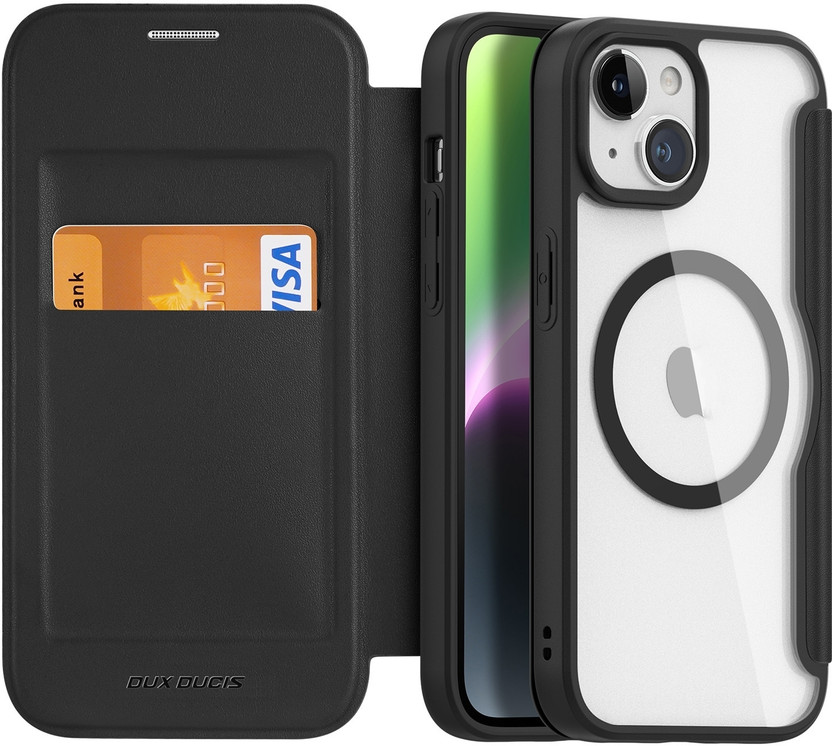 Dux Ducis Flip Cover for Apple iPhone 15(Black, Magsafe, Pack of: 1)