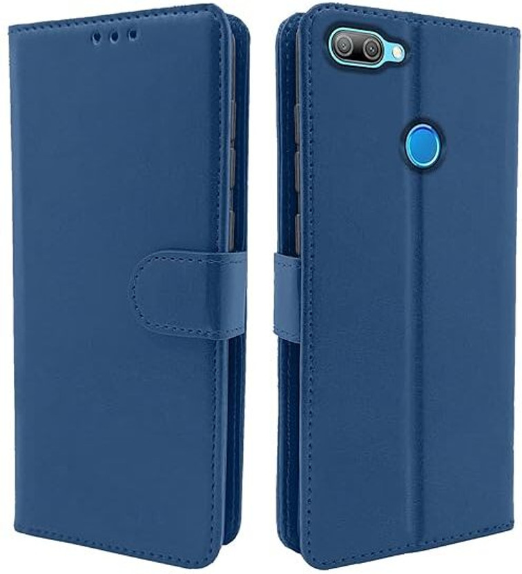 Asoft Business Flip Cover for Honor 9N(Blue, Shock Proof, Artificial Leather)