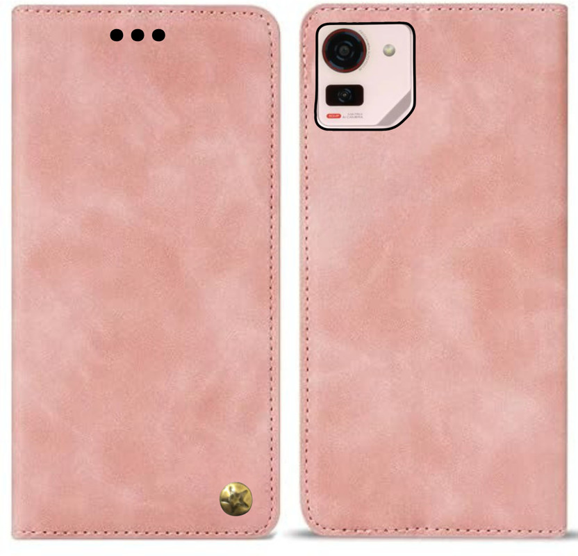 XSHIELD Front & Back Case for Ai Plus 5G | Premium Business Series Wallet Flip Back Cover(Pink, Dual Protection, Rubber, Plastic, Pack of: 1)