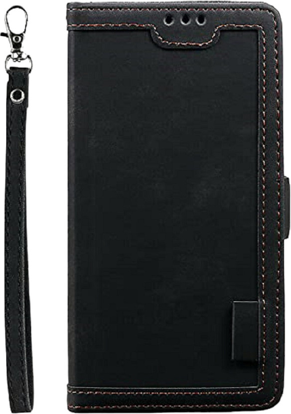 Trounce Flip Cover for Oppo A53(Black, Cases with Holder, Artificial Leather, Pack of: 1)