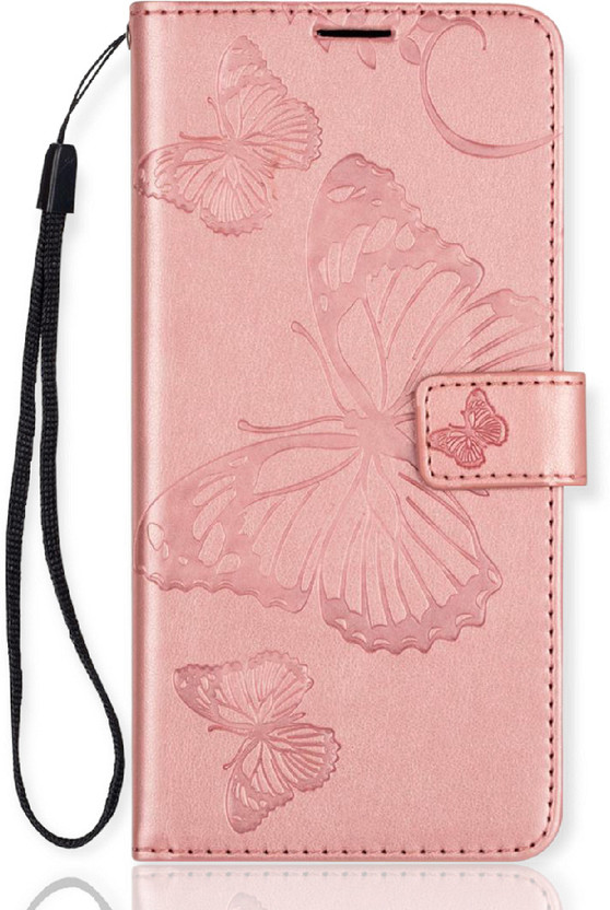 TELETEL Flip Cover for Oppo A53(Pink, Rugged Armor, Pack of: 1)