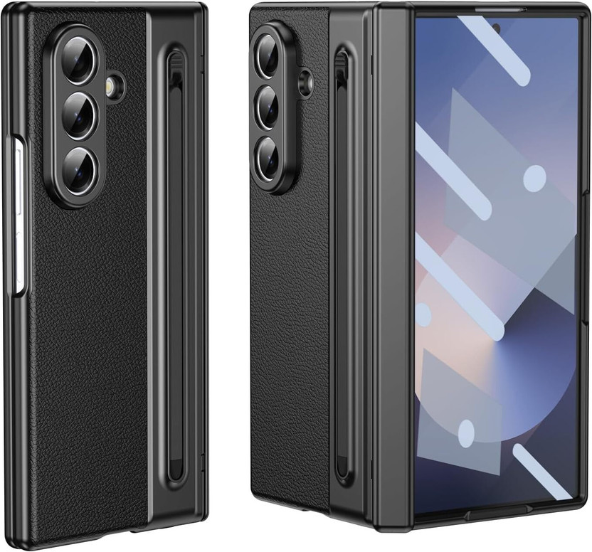Samsung ACCESSORIES WAALA Back Cover for Samsung Galaxy Fold 5(Black, Leather, Pack of: 1) - Flipkart Deal