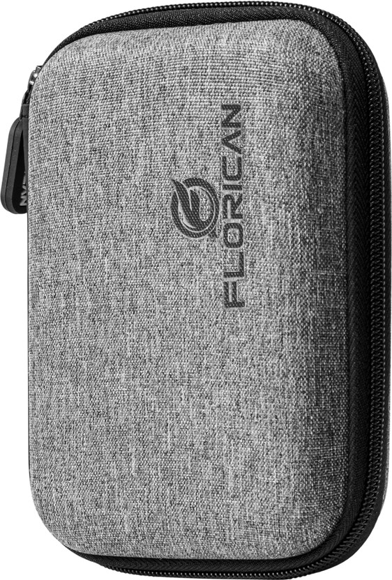 FLORICAN Pouch for All 2.5" Hard Disks | Travel Friendly HDD Case(Grey, Holster, Cloth, Pack of: 1)