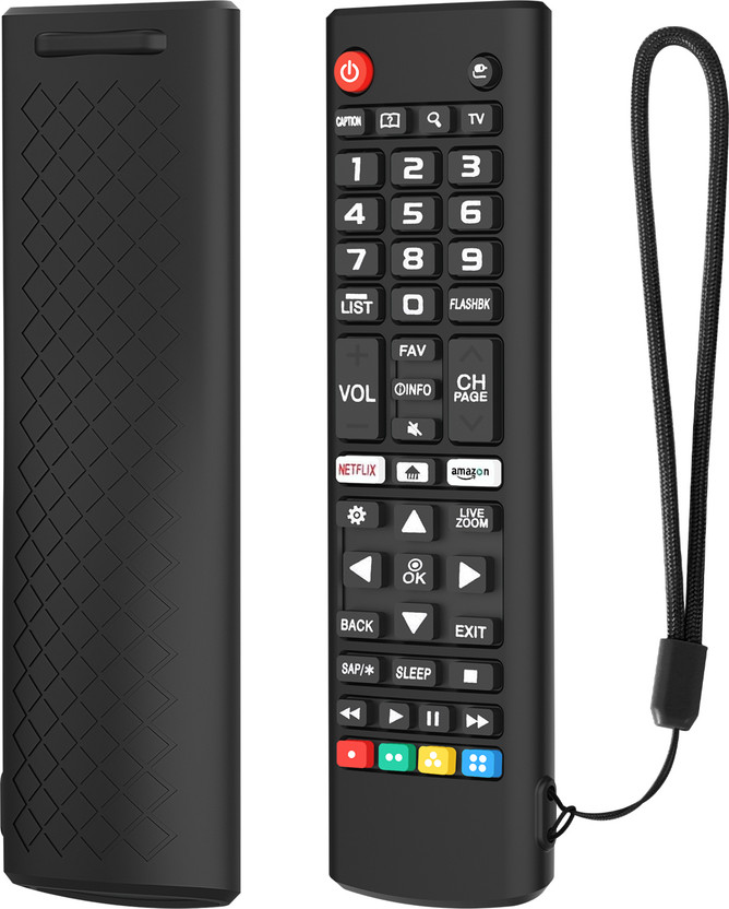 LG RAYA Protective Case for LG TV Remote Cover with Lanyard(Black, Silicon, Pack of: 1) - Flipkart Deal