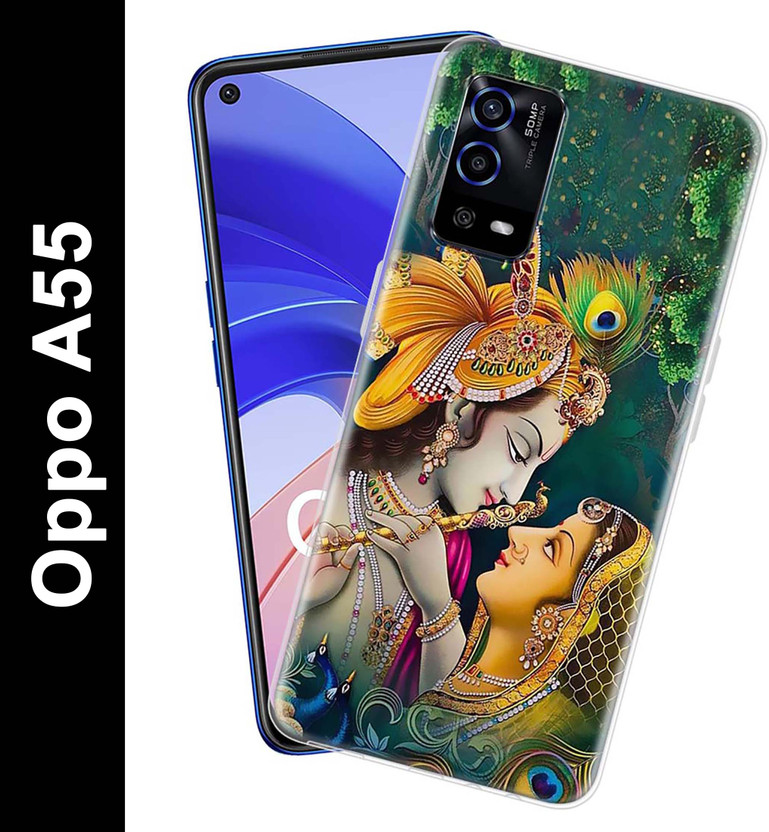 Fashionury Back Cover for Oppo A55(Multicolor, Grip Case, Silicon, Pack of: 1)