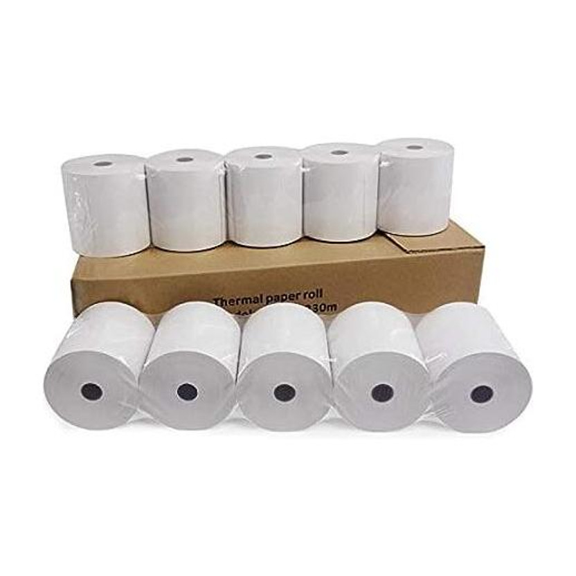 youtech petrol pump billing machine thermal paper rolls 57mm x 25meter(pack of 10 roll) Thermal Cash Register Paper(57 mm x 25 meter)