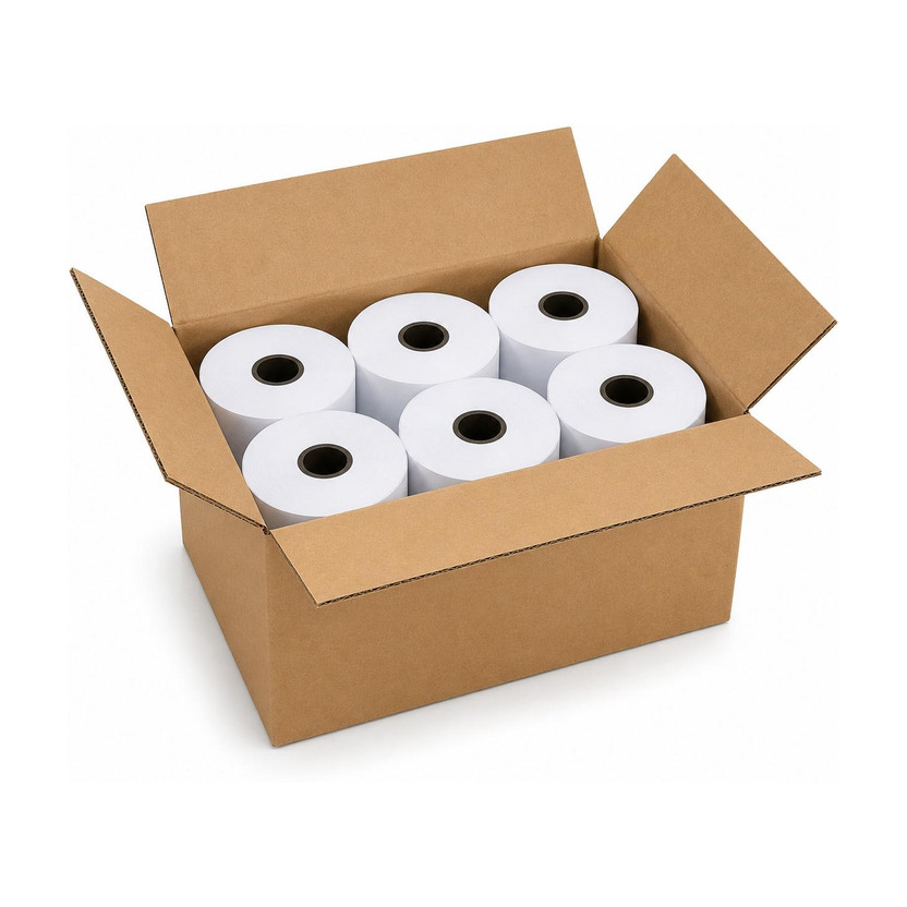 RawatThermal (3 Inch) (55 GSM) Thermal Paper roll Ideal for Billing, POS Machine Thermal Cash Register Paper(79 mm x 50 meter)