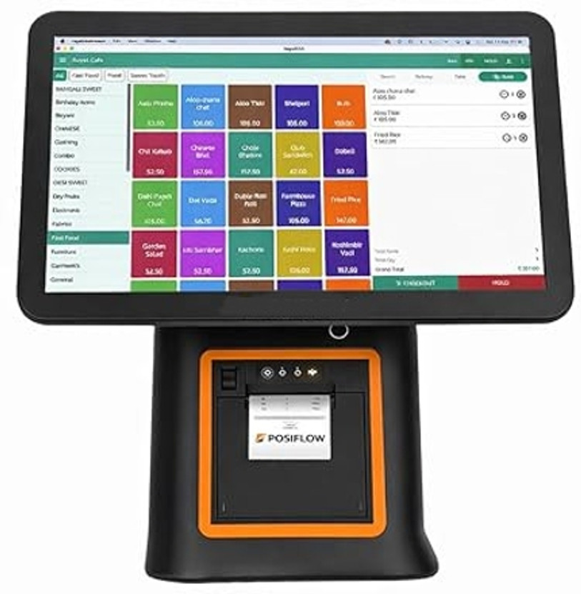 gtech RAZE B88 , POS MACHINE, BILLING MACHINE, ALL IN ONE POS, POS SYSTEM, TOUCH POS Table Top Cash Register(LCD Touch Screen)