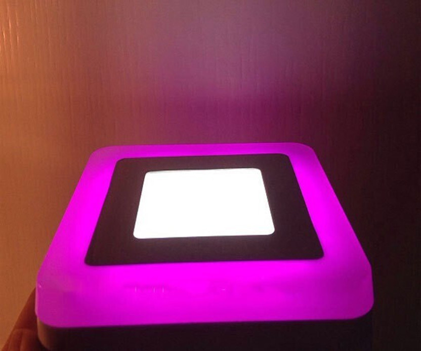 GALAXY 12 watt 6+3 surface Light Square Pink & White 3 Step light pack of 1 - No False Ceiling Required (1 year Warranty) Ceiling Light Ceiling Lamp(Pink, White)