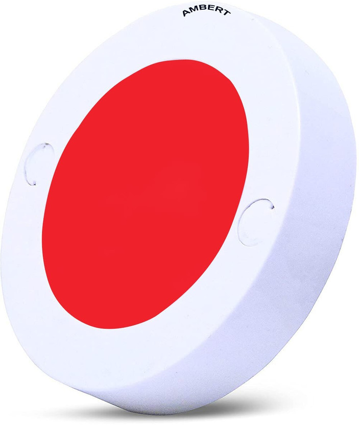 ambert 3W LED Ceiling Light Red Color (1 Piece) for Home, Bedroom, and Decorative Light Ceiling Light Ceiling Lamp(Red)