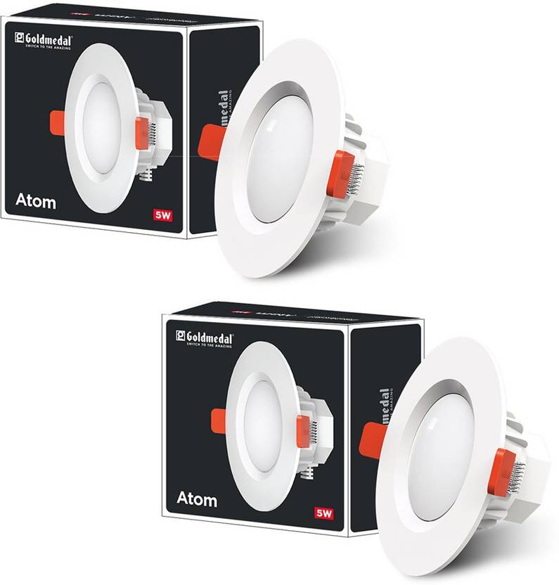Gold Medal Atom 5W LED DownlightRound Recessed Ceiling Lamp Price in