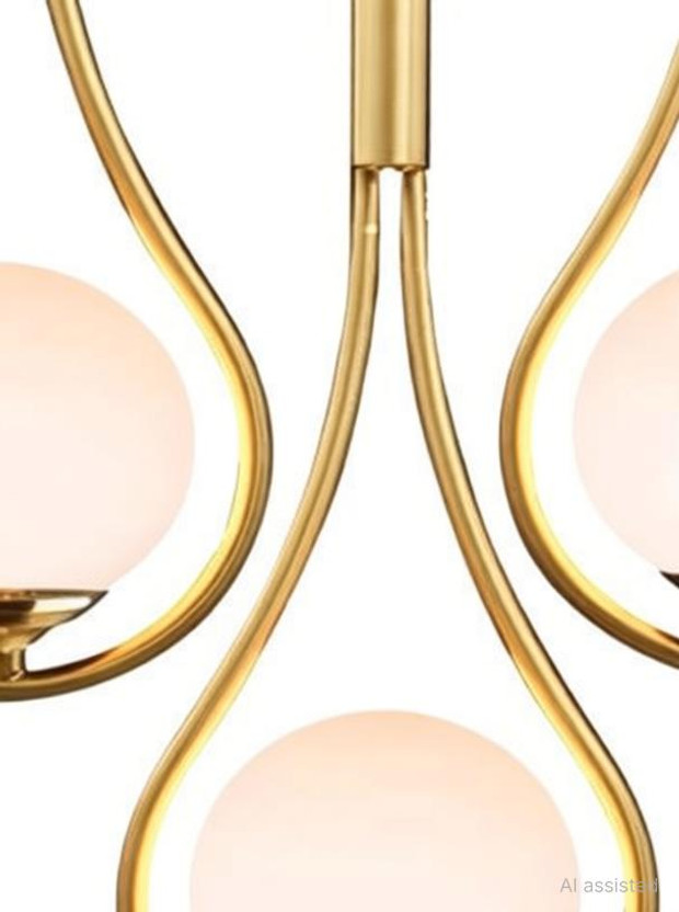 Whiteray Whiteray Mid Century Glass Globe White Frosted (Bulb not incl)(Pack of 1) Ceiling Light Ceiling Lamp(Gold) - Flipkart Deal