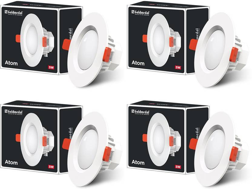 Gold Medal Atom 5W LED DownlightRound Recessed Ceiling Lamp Price in