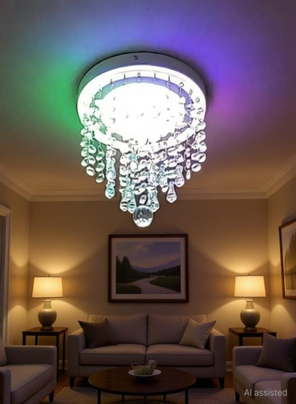 K9 Chandelier Ceiling Lamp(Multicolor)
